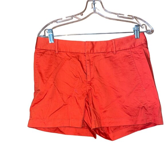 Banana Republic Womens Martin Fit OrangeShorts Size 6 - Picture 1 of 5
